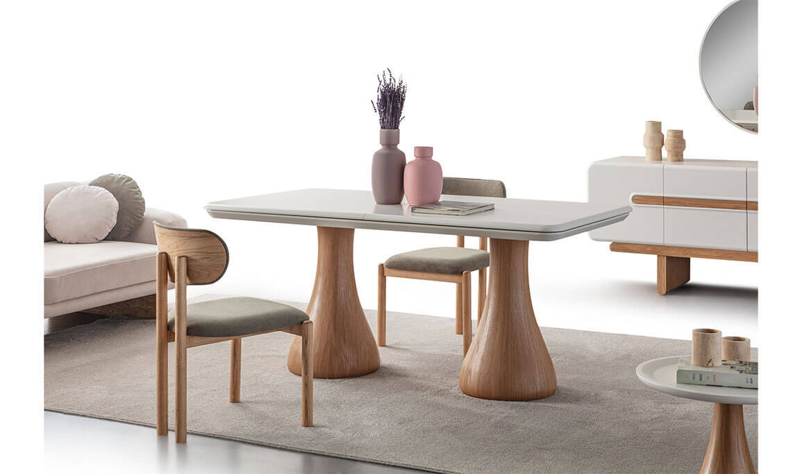 Moon Meşe Yemek Odası - 10