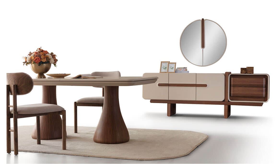 Moon Ceviz Yemek Odası - 27