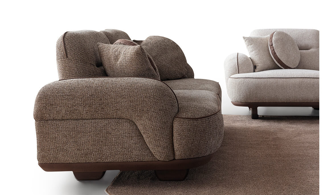 Nepal Kahverengi Üçlü Koltuk