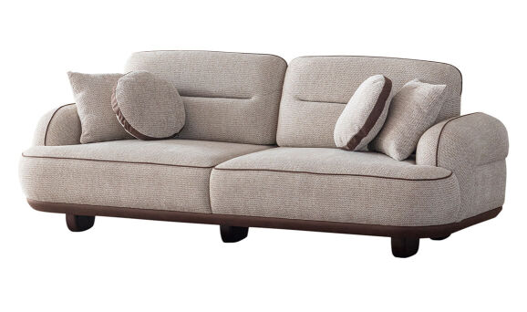 Nepal Krem Üçlü Koltuk - 6