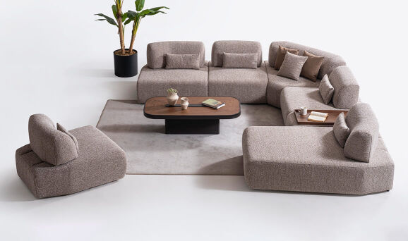 New Tudor U Köşe Koltuk Takımı - 1