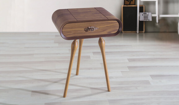 Özgür Yan Sehpa Ceviz - 