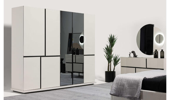 Pablo New 5 Kapılı Gardırop - (1)