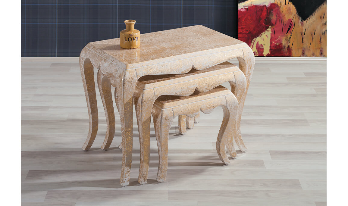 Palmiye Zigon Sehpa Gold - 1