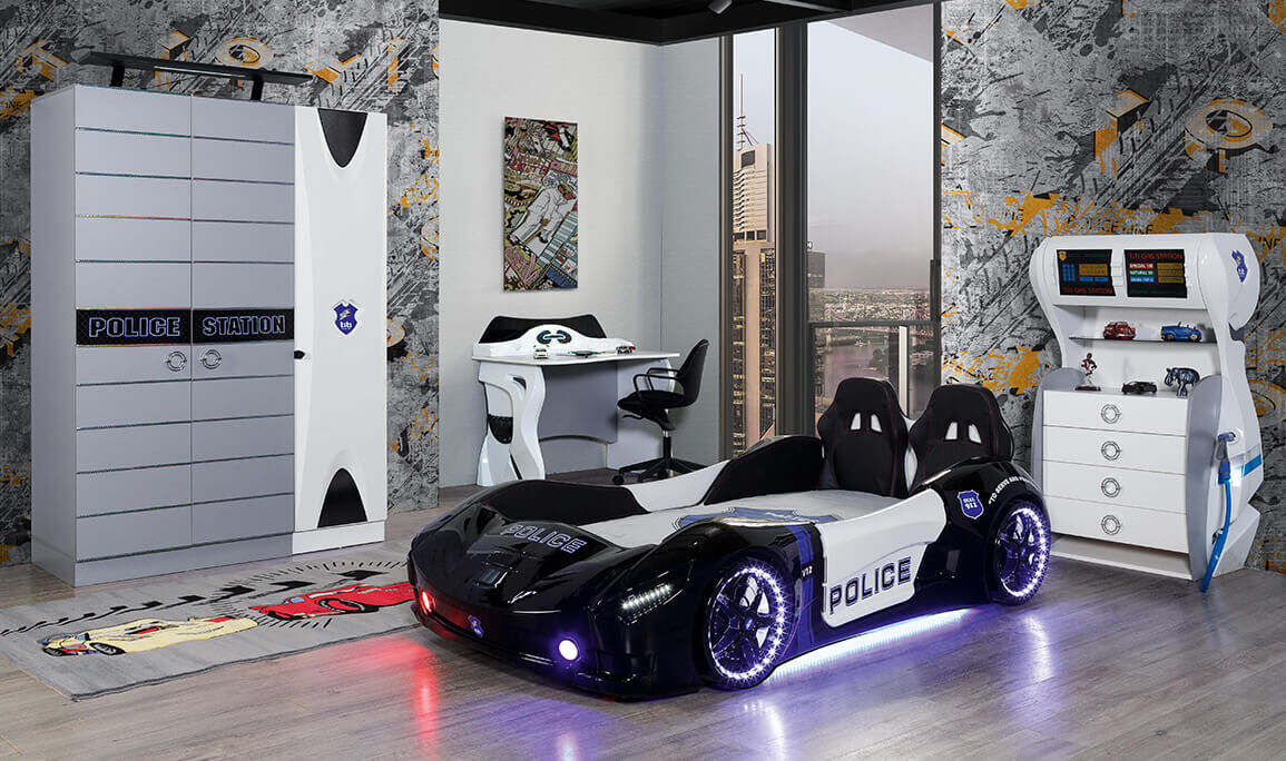 Police Arabalı Çocuk Odası - 