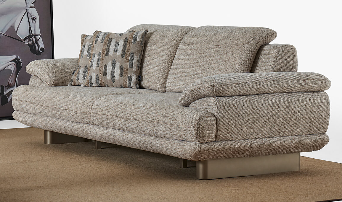 Portofino Üçlü Koltuk Bej - 