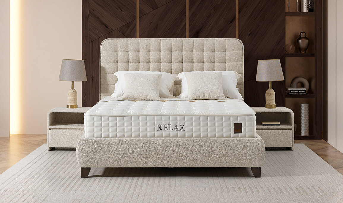 Relax Letto Baza Başlık Yatak Seti