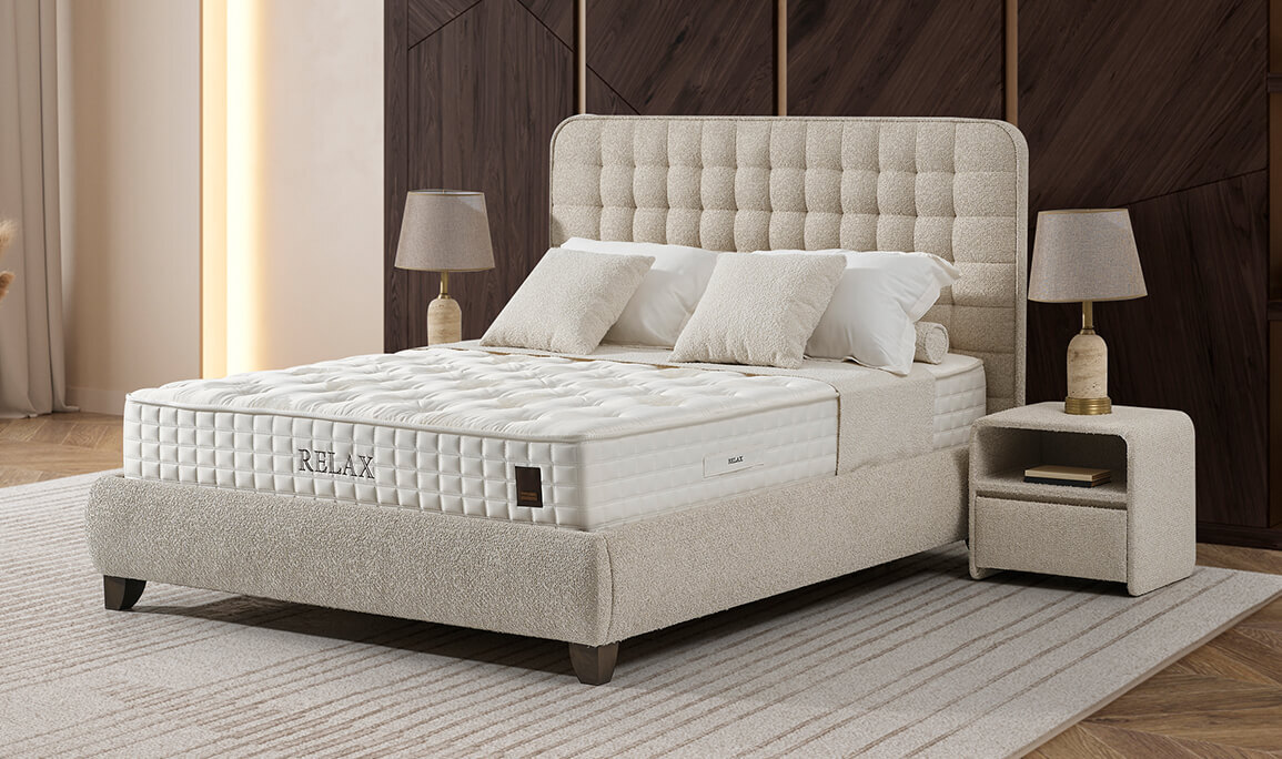 Relax Letto Baza Başlık Yatak Seti