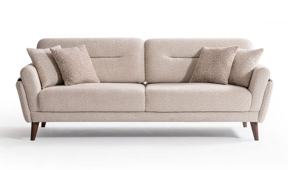 Riva Beyaz Üçlü Koltuk - 4