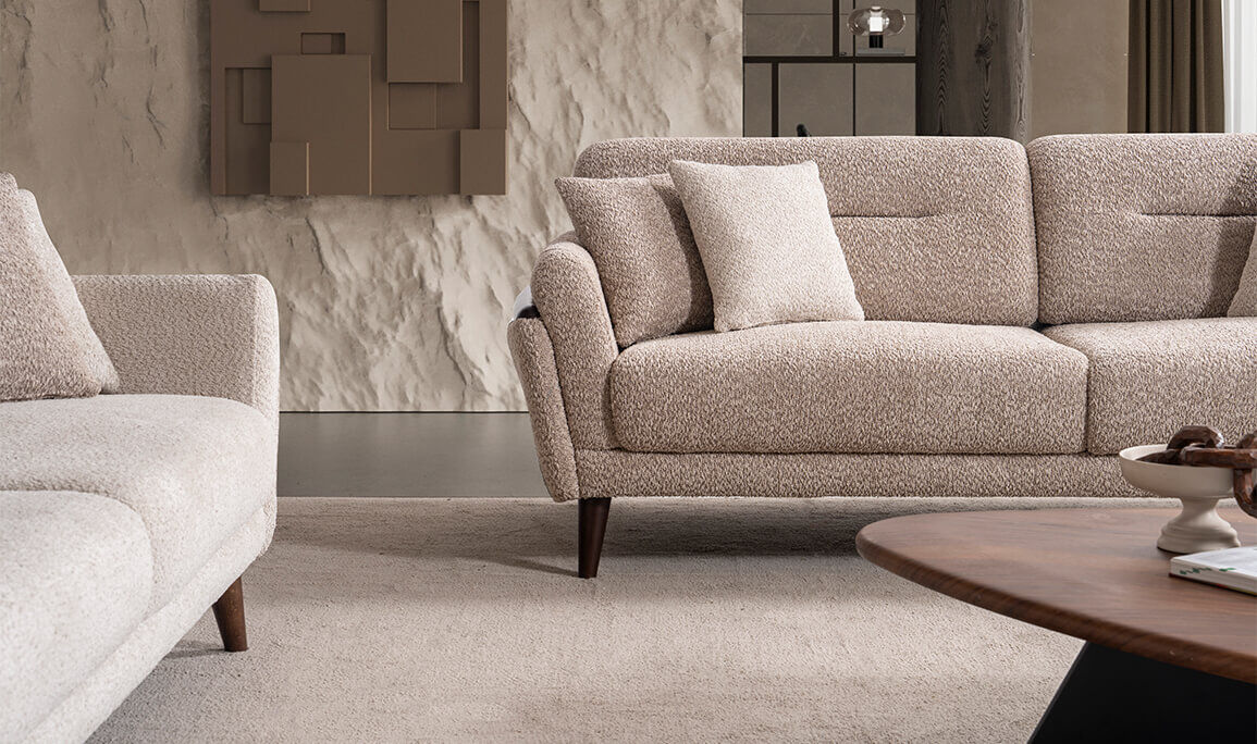 Riva Kahverengi Üçlü Koltuk - 9