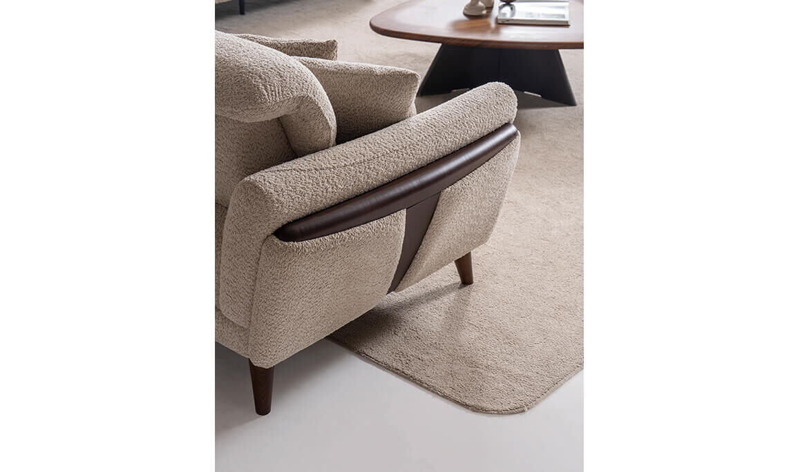 Riva Kahverengi Üçlü Koltuk - 10