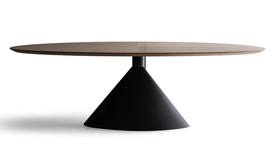 Rosso Meşe Siyah Yemek Masası - 