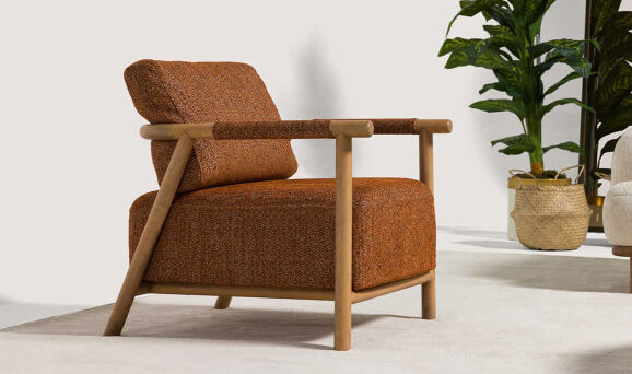 Rota Ahşap Berjer - 