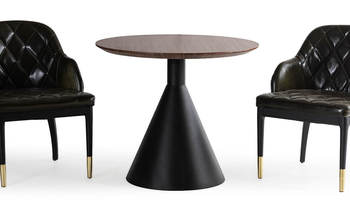 Sasa Ceviz Siyah Mutfak Masası - 