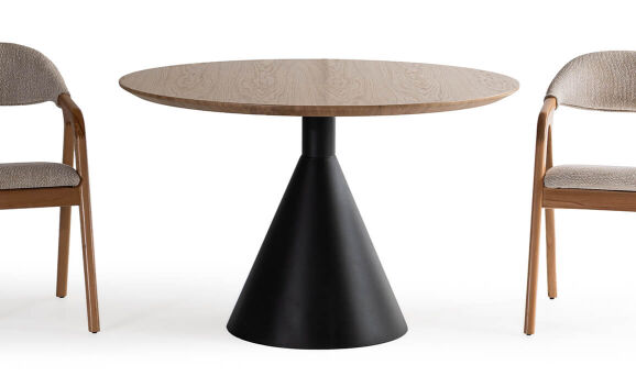 Sasa Meşe Siyah Mutfak Masası - 1