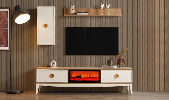 Silva Şömineli Tv Ünitesi - 