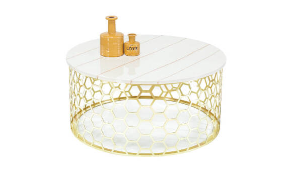 Simge Orta Sehpa Gold - 