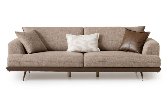 Sofia Kahverengi Üçlü Koltuk - 2