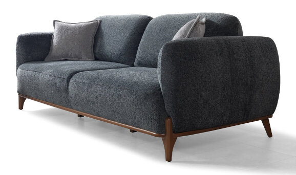 Soho Antrasit Üçlü Koltuk - 
