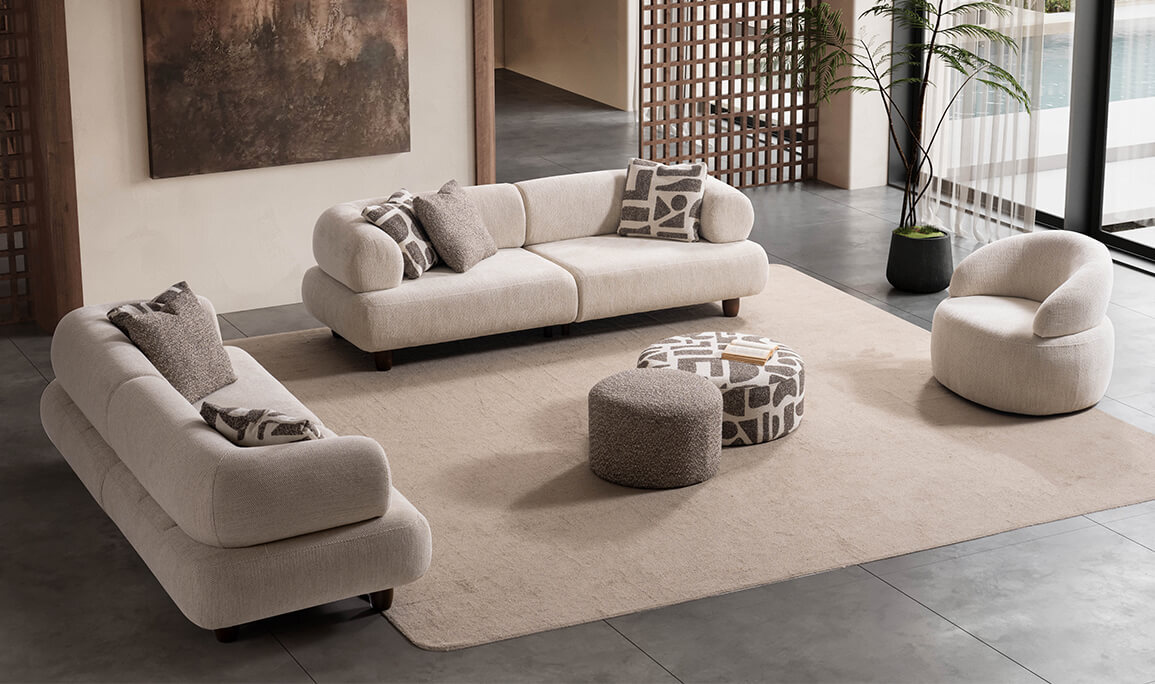 Soho Walnut Koltuk Takımı - 