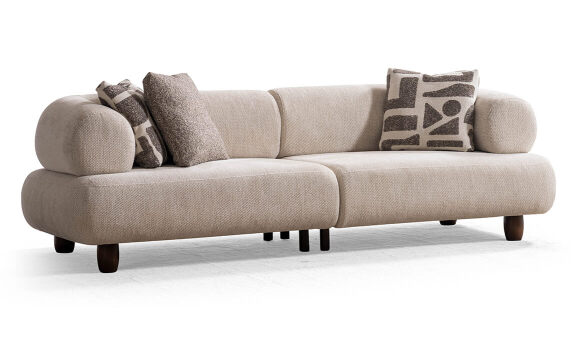 Soho Walnut Üçlü Koltuk - 2