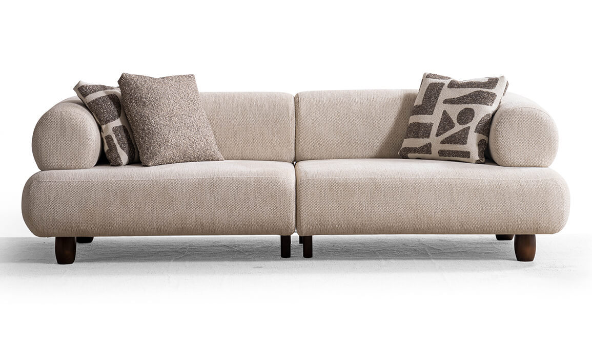 Soho Walnut Üçlü Koltuk - 3
