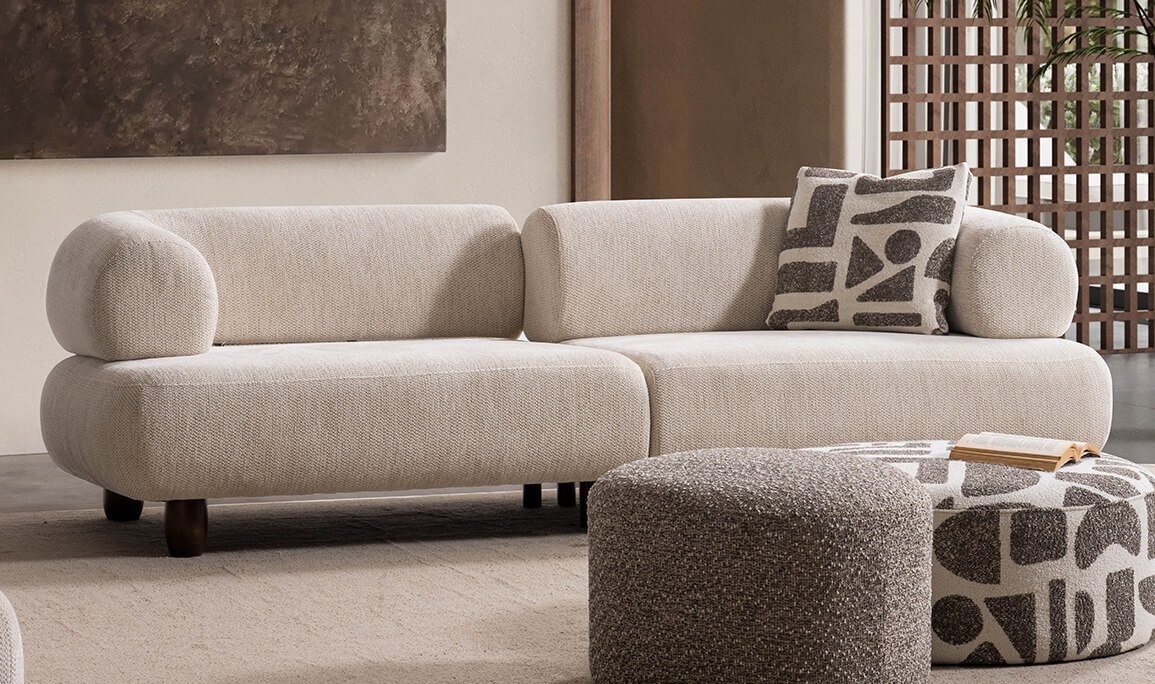 Soho Walnut Üçlü Koltuk - 5