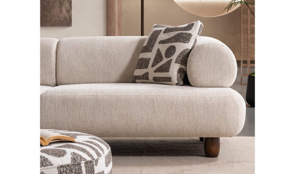 Soho Walnut Üçlü Koltuk - 11
