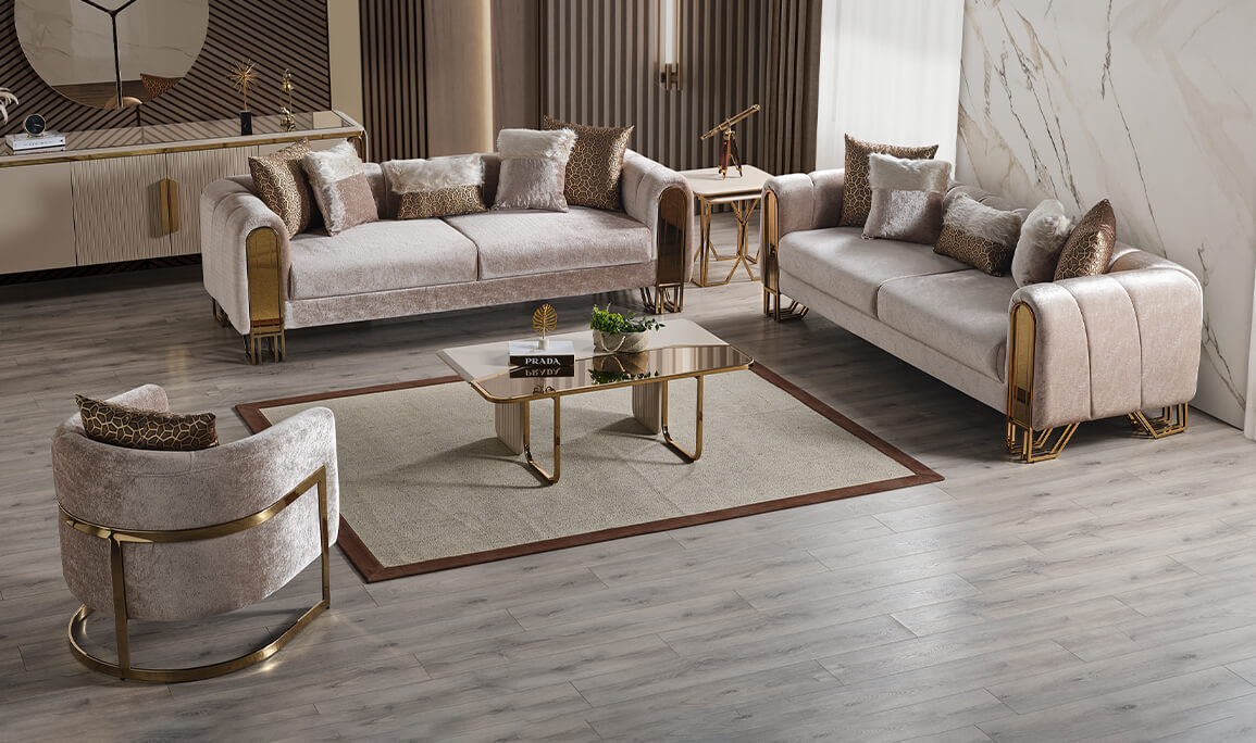 Solo Gold Koltuk Takımı Outlet