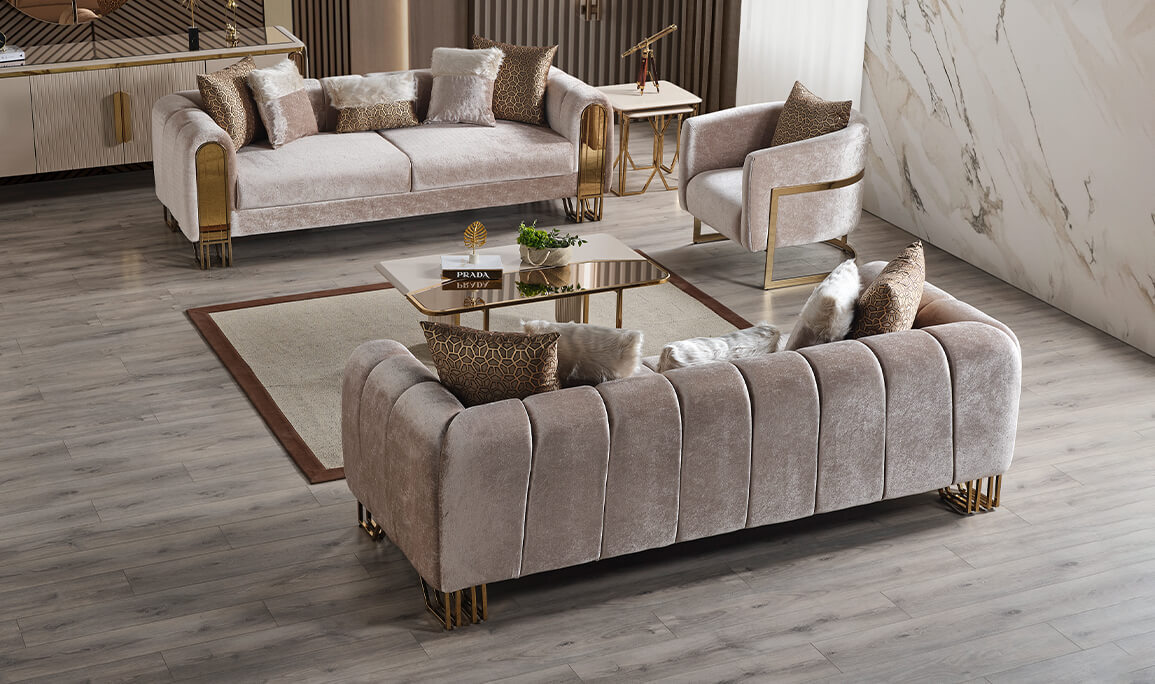 Solo Gold Koltuk Takımı Outlet