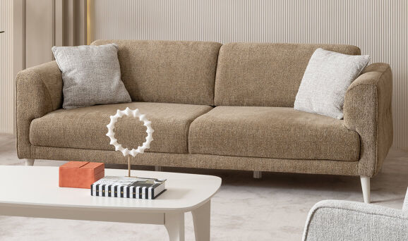 Sosa Kahverengi Üçlü Koltuk - 4