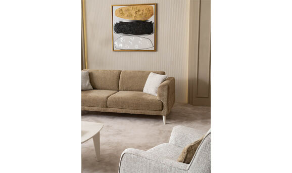 Sosa Kahverengi Üçlü Koltuk - 7