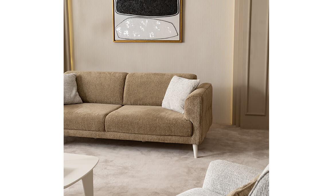 Sosa Kahverengi Üçlü Koltuk - 8