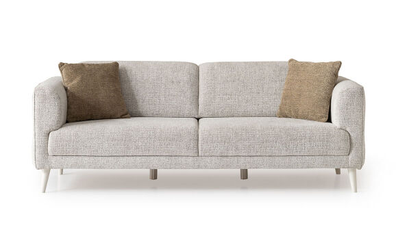 Sosa Krem Üçlü Koltuk - 5