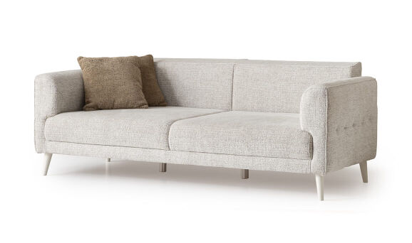 Sosa Krem Üçlü Koltuk - 6