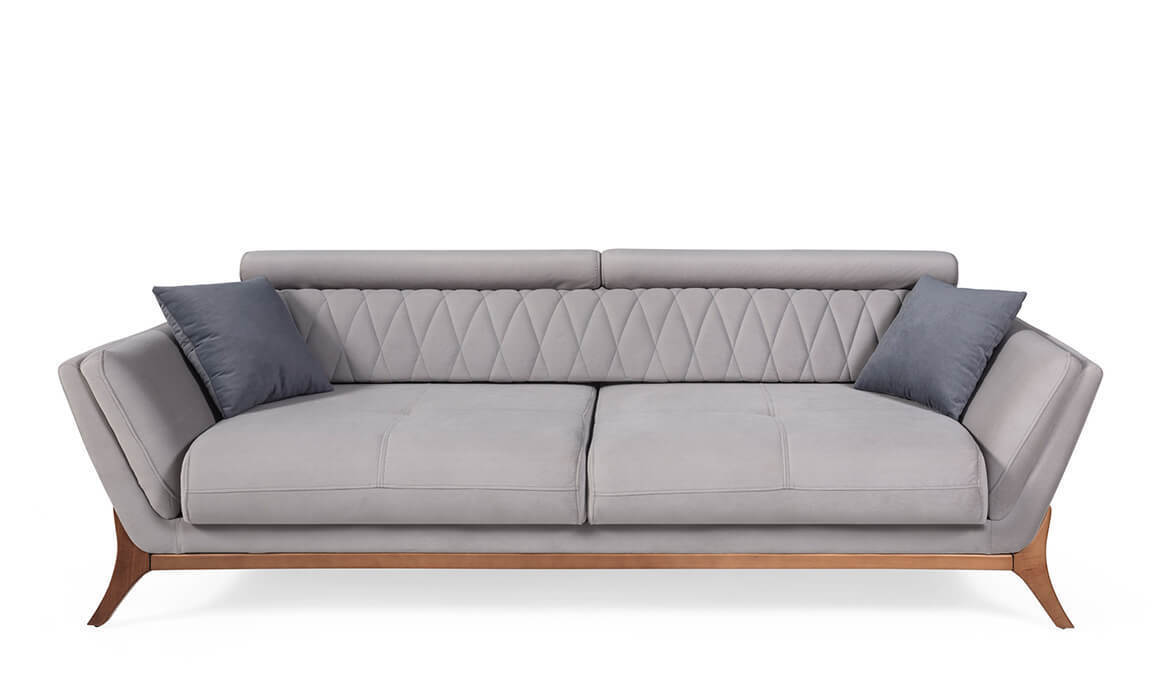 Stil Üçlü Koltuk Gri - 3