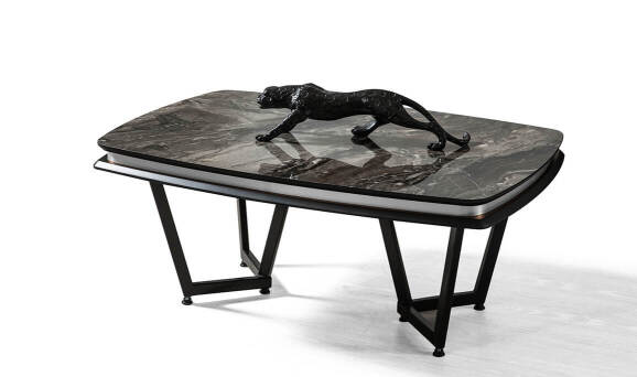 Tesla Orta Sehpa Siyah Silver - 