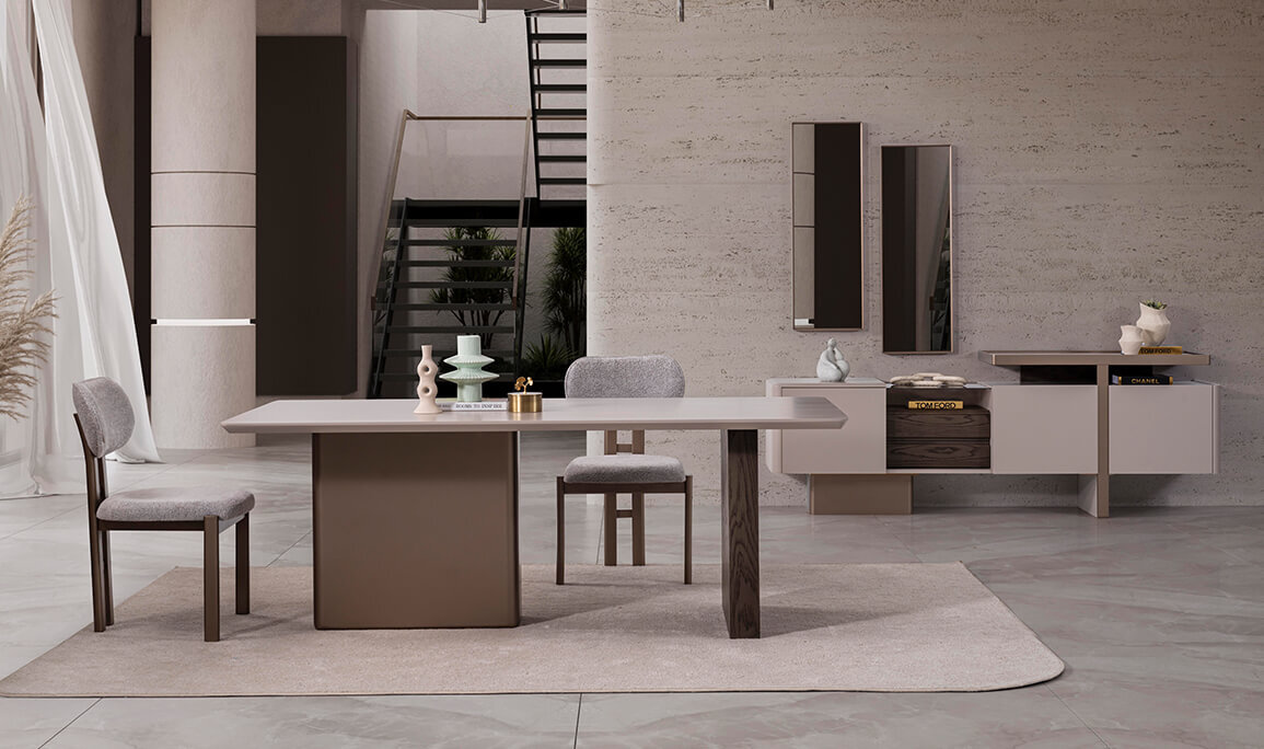 Tianji Yemek Odası Krem - 3