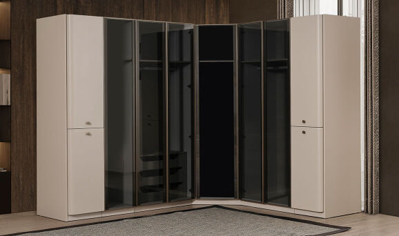 Truva 8 Kapılı Köşe Gardırop - 