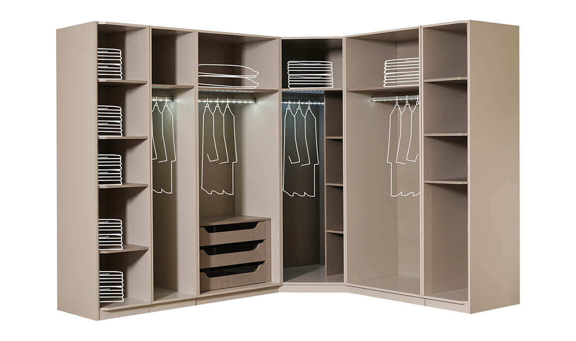 Truva 8 Kapılı Köşe Gardırop - 3