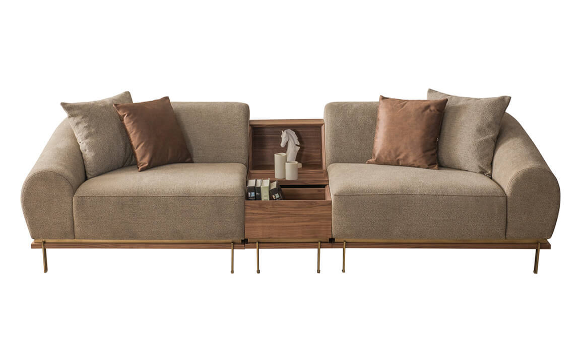 Valera Sehpalı Üçlü Koltuk - 