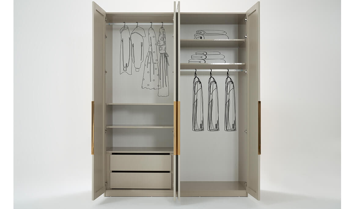 Velmora 6 Kapılı Gardırop