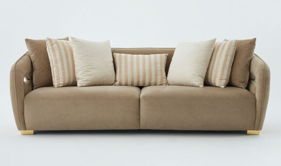 Velmora Üçlü Koltuk Kahve - 2