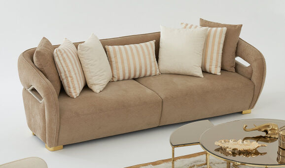 Velmora Üçlü Koltuk Kahve - 4