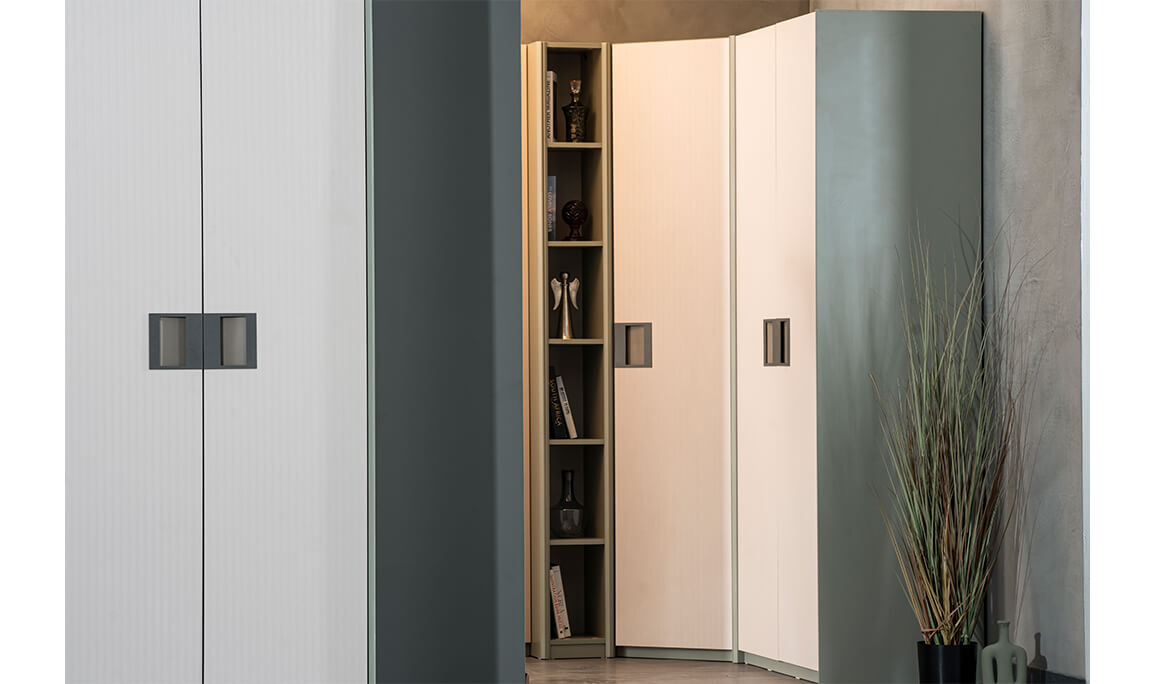 Verde 9 Kapılı Köşe Gardırop - 7