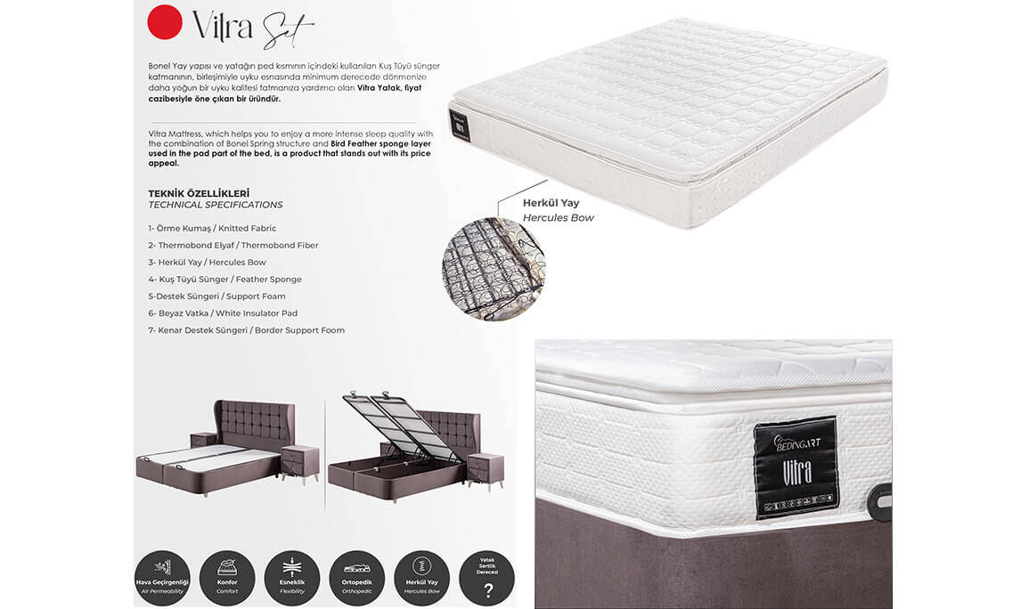 Vitra Ortopedik Yaylı Yatak - 2