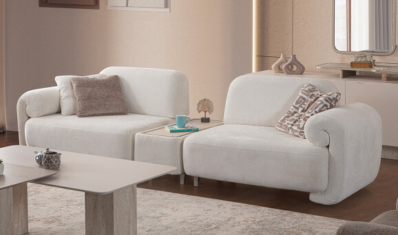 Vivo Sehpalı Üçlü Koltuk - 