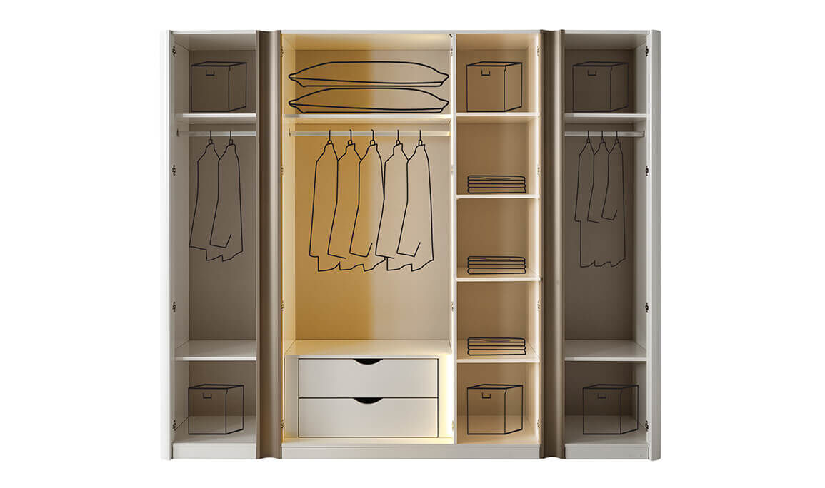 Voyage 6 Kapılı Gardırop
